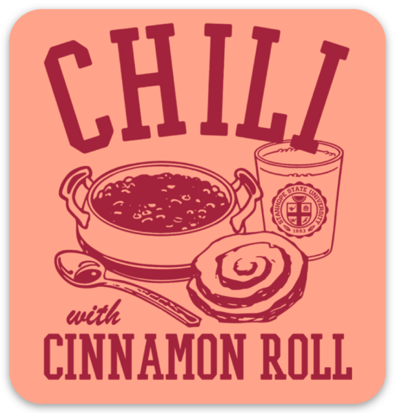 Chili with Cinnamon Roll Magnet