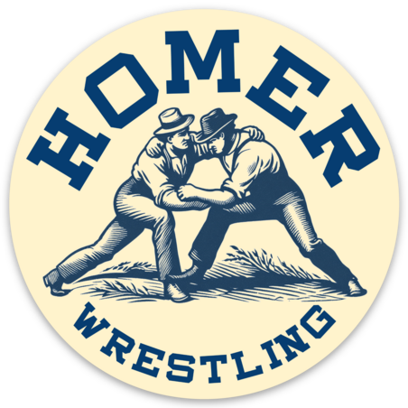 Homer Wrestling Sticker