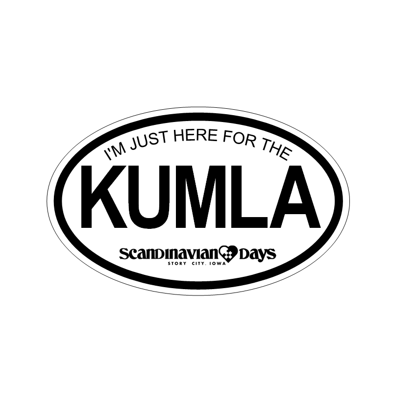 I'm Just Here for the Kumla - Scandinavian Days - Oval Tourist Sticker