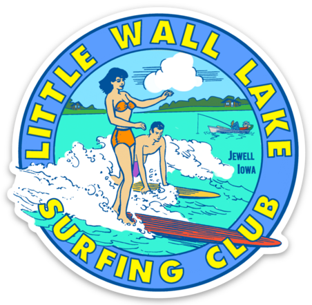 Little Wall Lake Surfing Club Decal