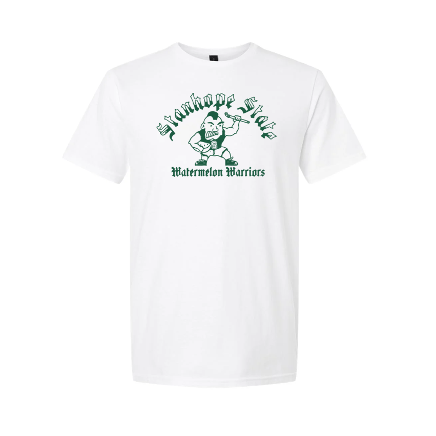 Original Stanhope State University Watermelon Warriors School Mascot Throwback Shirt