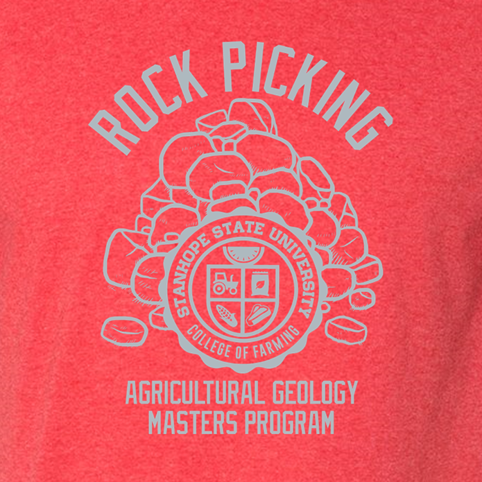 Rock Picking Masters Program - Agricultural Geology - College of Farming - Shirt