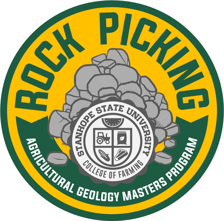 Rock Picking - Agricultural Geology Masters Program - College of Farming Sticker