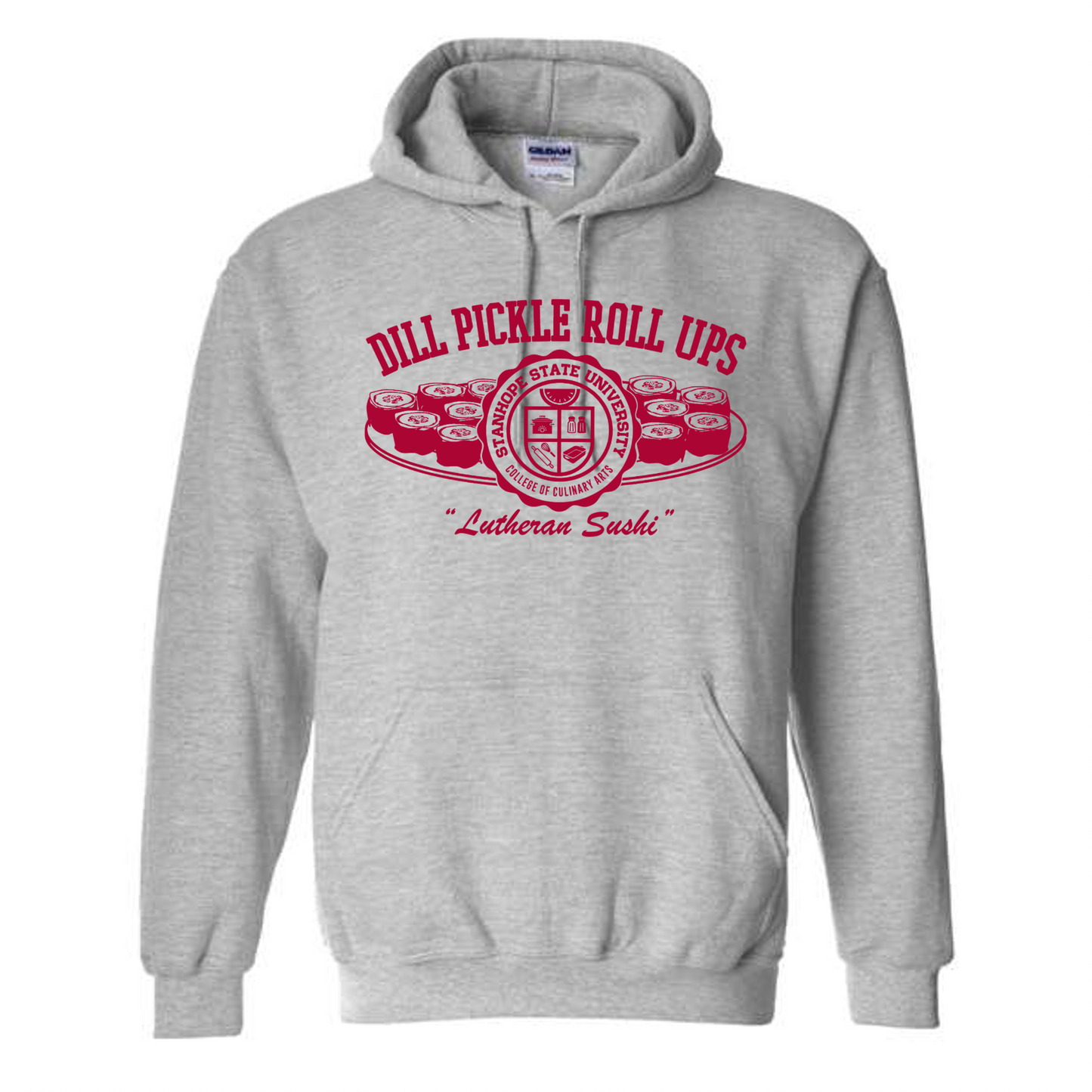 Dill Pickle Roll Ups - Lutheran Sushi - College of Culinary Arts - Shirt