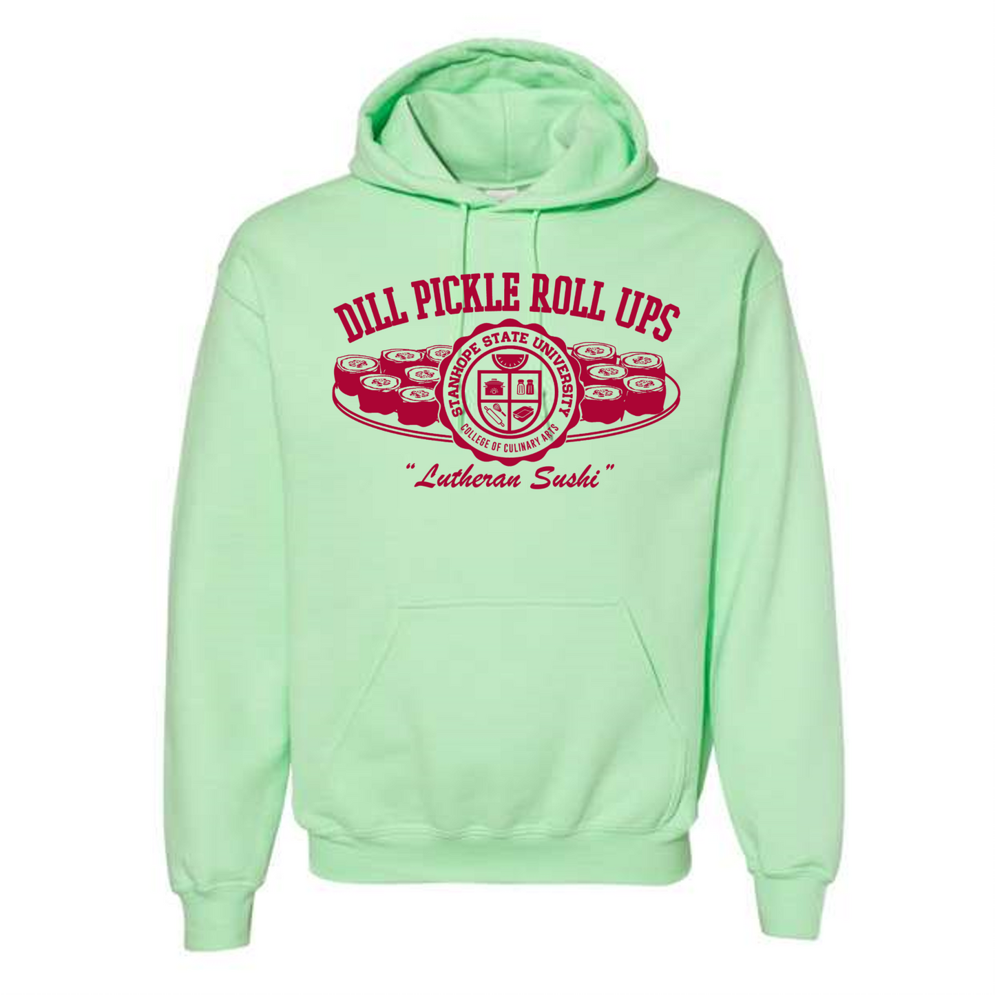 Dill Pickle Roll Ups - Lutheran Sushi - College of Culinary Arts - Shirt