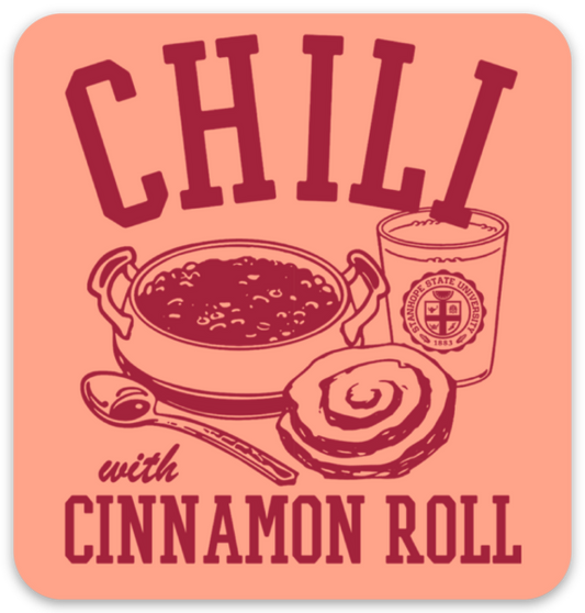 Chili with Cinnamon Roll Magnet