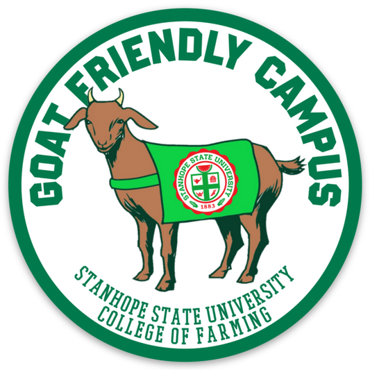 Goat Friendly Campus - College of Farming Sticker