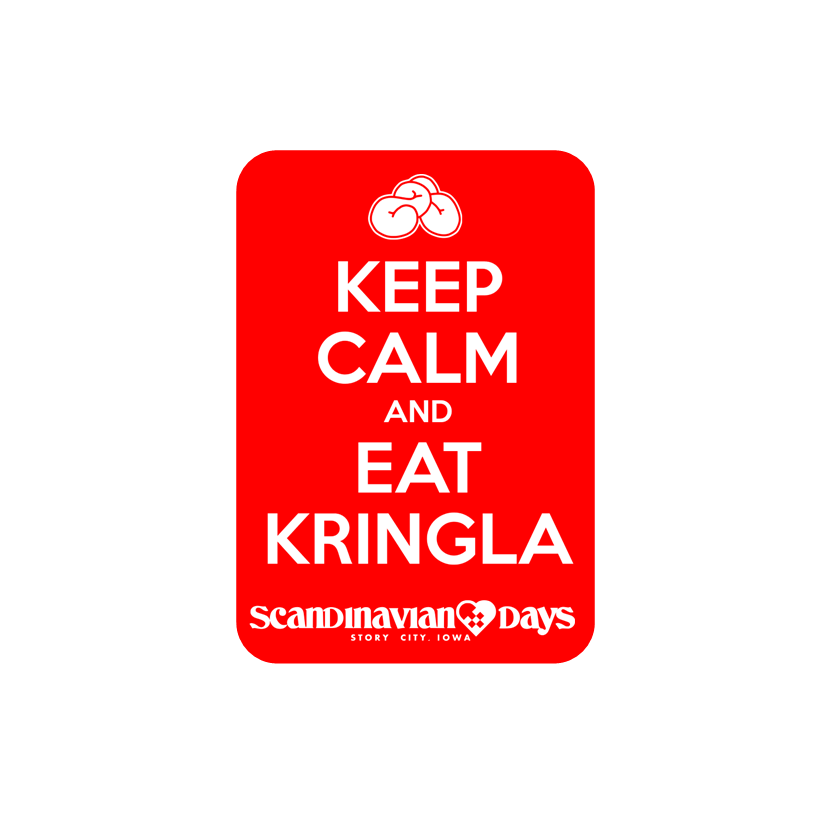 Keep Calm and Eat Kringla - Scandinavian Days - Sticker
