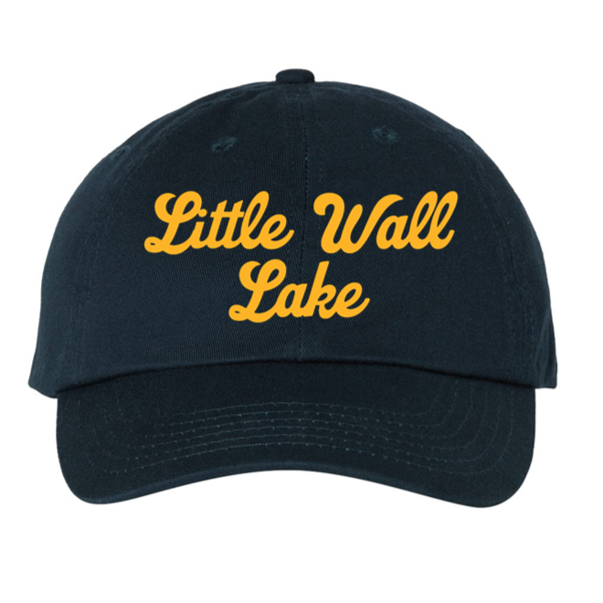 Vintage Script Little Wall Lake Dad Hat