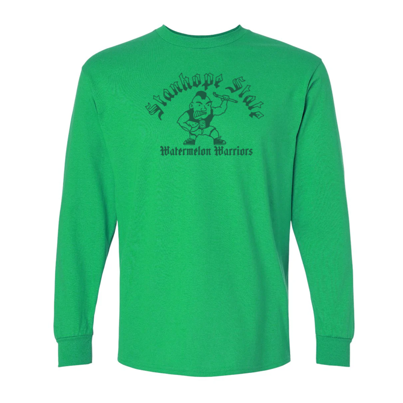 Original Stanhope State University Watermelon Warriors School Mascot Throwback Shirt