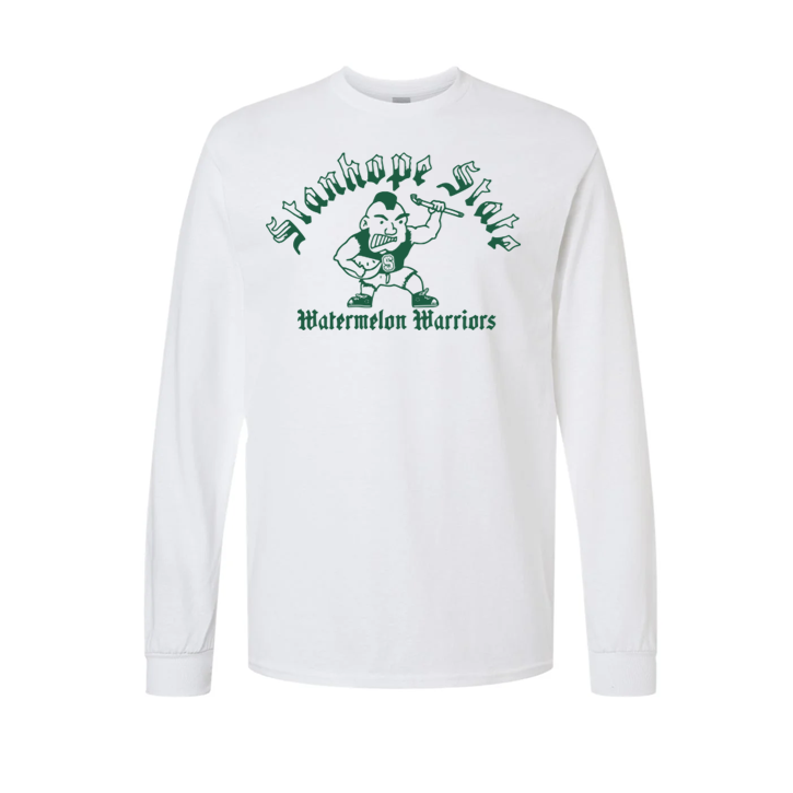 Original Stanhope State University Watermelon Warriors School Mascot Throwback Shirt
