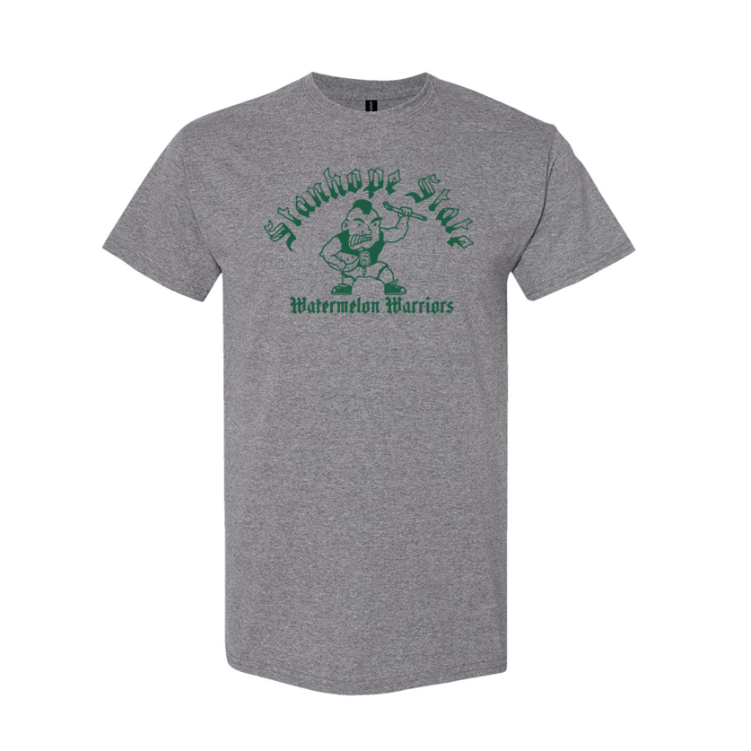 Original Stanhope State University Watermelon Warriors School Mascot Throwback Shirt