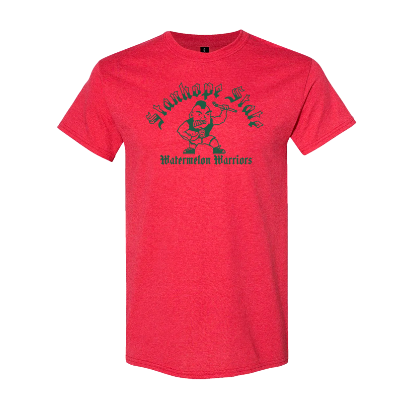 Original Stanhope State University Watermelon Warriors School Mascot Throwback Shirt