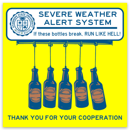 Severe Weather Alert System - Sticker